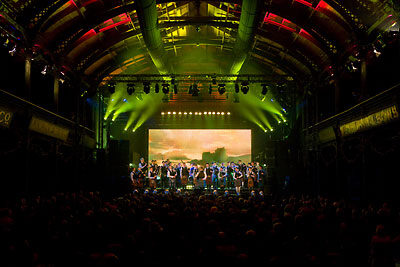 NYPBoS Legacy The NYPBoS performing 'Legacy' at The Old Fruit Market Glasgow. Lighting and Video Design by Adrian Turpin